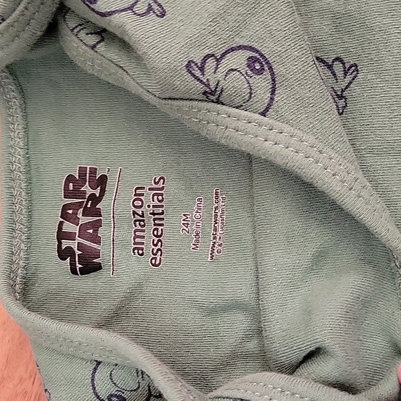 Star Wars Grogu Yoda frogs dress with built in bloomers green one eye - Picture 3 of 7